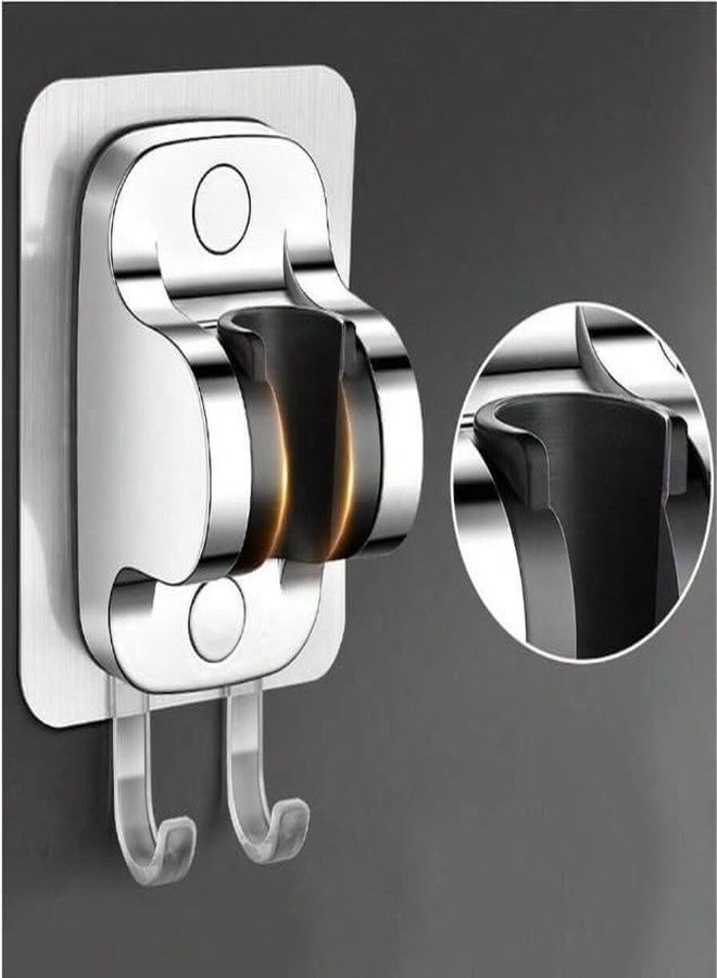 WROPZO Adhesive Adjustable Shower Head Holder Wall Mount Bracket Hand Shower Holder for Bathroom and Toilet Nail and Screw Free, no Drill Needed for Shower Holder Wall Mount Shower Bracket(2Pcs) - Image 2